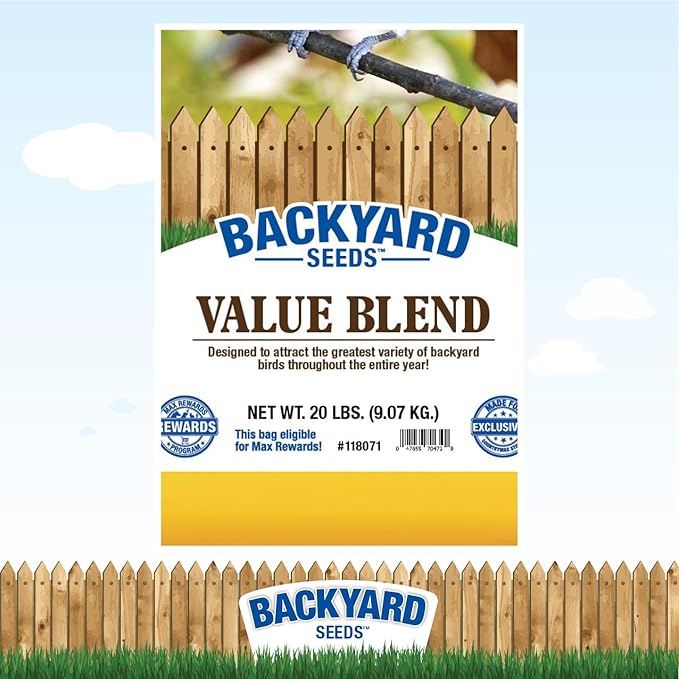 CountryMax Backyard Seeds Value Blend Economy Mix Wild Bird Seed (40 Pounds)