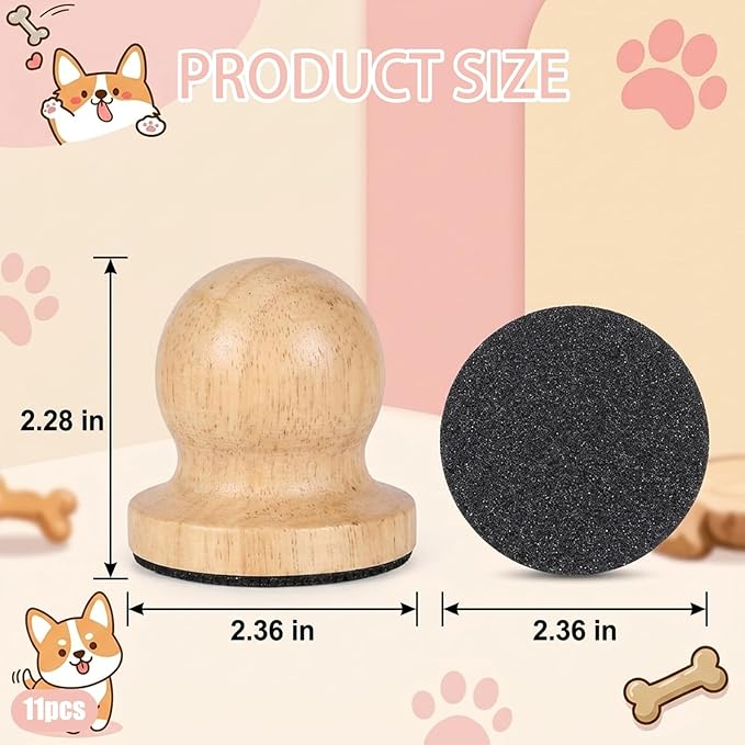 Dog Nail Scratch Board, Dog Scratch Board, 11 Pcs for Nail Care, Cat Nail File Scratcher for Dogs and Cats, Nail Grooming Kit with Sandpapers