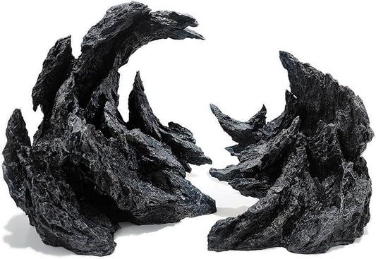 Allcolor Fish Tank Decor Rocks.Aquarium Decoration Model.Easy Superior Aquascape (Perched Canyon-15inch)
