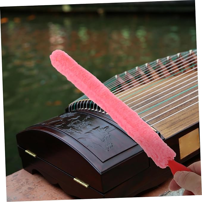 Generic 3pcs Assorted Color Guzheng Cleaning Brushes Durable Rabbit Removal Tool for Musical Instruments Easy to Use for Guzheng Care