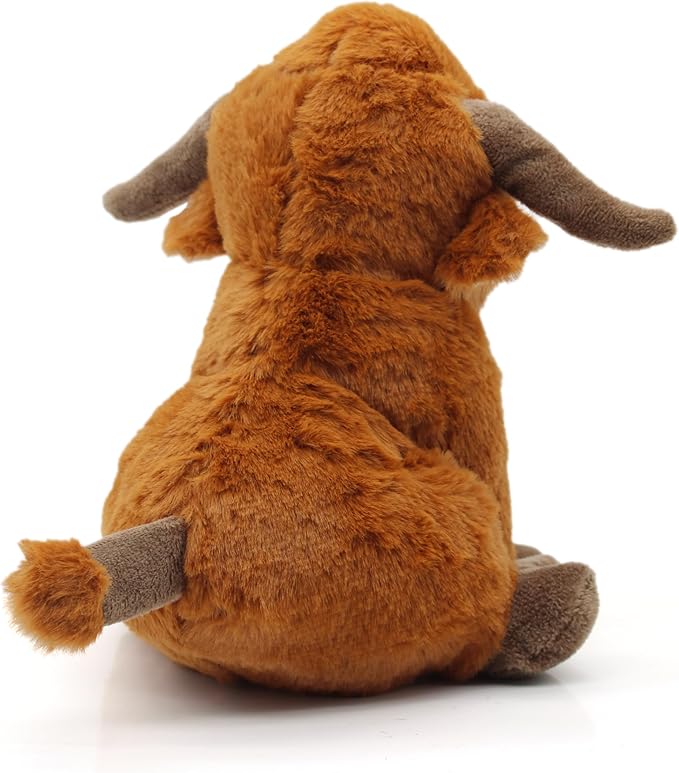 YZHDUXIU Highland Cow Dog Toy, Squeaky Dog Toys Stuffed Plush Puppy Toy, Interactive Gifts for Small Large Dogs