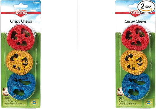 Kaytee Crispy Chews 6-Pack for Pet Rabbits, Chinchillas, Guinea Pigs, Rats and Other Small Animals