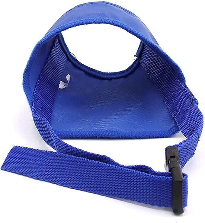 Dog Muzzles Suit, 7 PCS Adjustable Breathable Safety Small Medium Large Extra Dog Muzzles for Anti-Biting Anti-Barking Anti-Chewing Safety Protection (Blue)