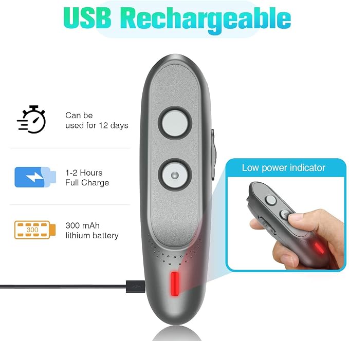 Dog Barking Deterrent Devices Rechargeable Ultrasonic Dog Bark Deterrent 3 Frequency No Bark Control Devices 16.5 Ft Range Dog Whistles that Makes Dogs Stop Barking