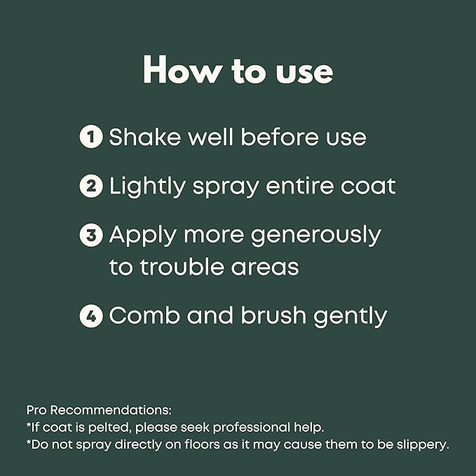 Doodle Detangler Spray - Natural Dog Detangling Spray and Leave in Conditioner for Dogs - Great for Goldendoodle, Poodle, Labradoodle, Bernedoodle - 16 Fl Oz Freshly Bailey