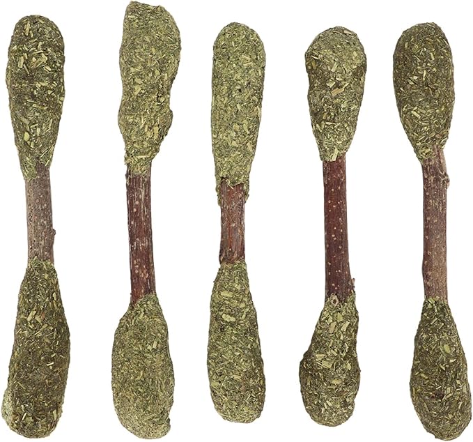 Rabbit Chew Sticks Teeth Cleaning Toy Alfalfa Grass Hamster Chew Toy Care for Small Animals