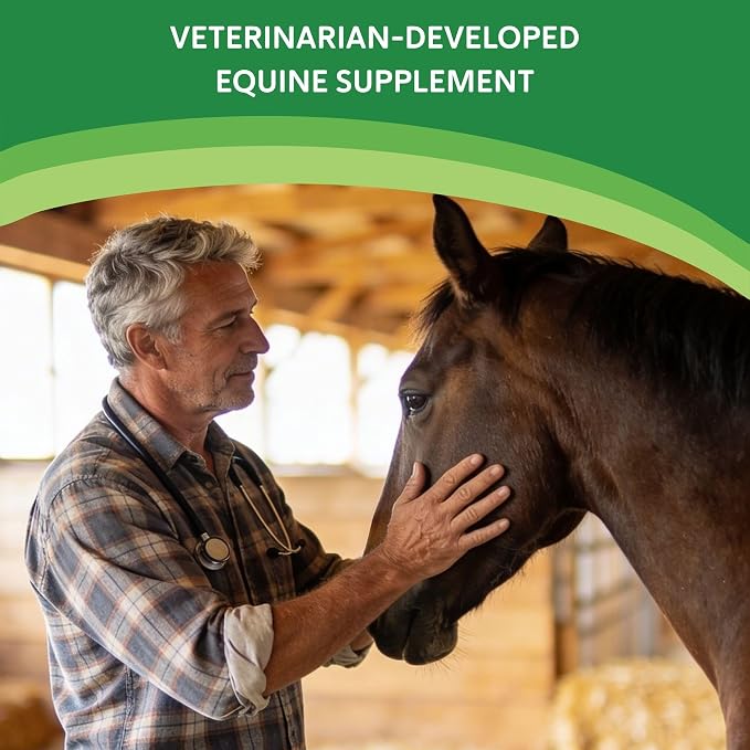 HEAVE HO Equine Respiratory Support Supplement for Horses, Supports Normal Lung & Immune Function, Sugar Free Apple Flavor, 30 Servings