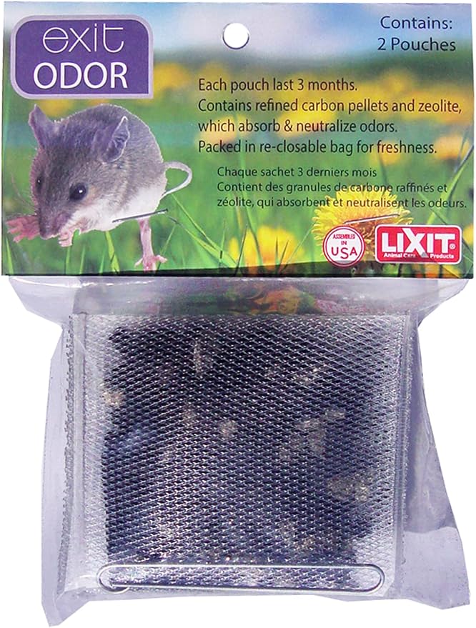 Lixit Small Animal cage Odor Removing packets (Pack of 2)