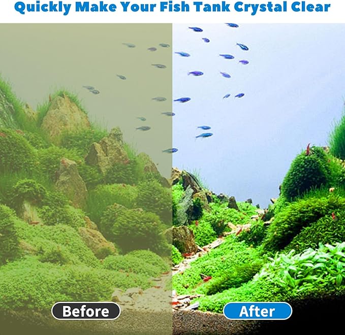 4-in-1 Aquarium Filter, 2 Stage Filtration Fish Tank Filters, Ultra Quiet Submersible Fish Filter with Adjustable Oxygenation Wavemaker, Water Circulation for 20-80 Gal Fresh/Salt Tank