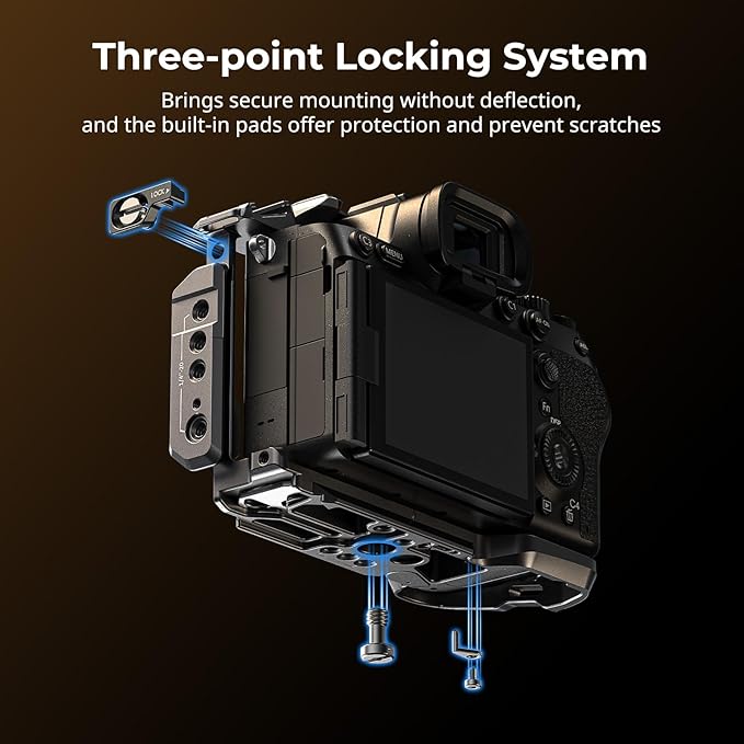 SmallRig A7 V / A7R V / A7 IV Rhinoceros Cage Basic Kit for Sony Alpha 7 V/Alpha 7R V/Alpha 7 IV/Alpha 7S III/Alpha 7R IV, Includes Top Handle/Cable Clamp for HDMI