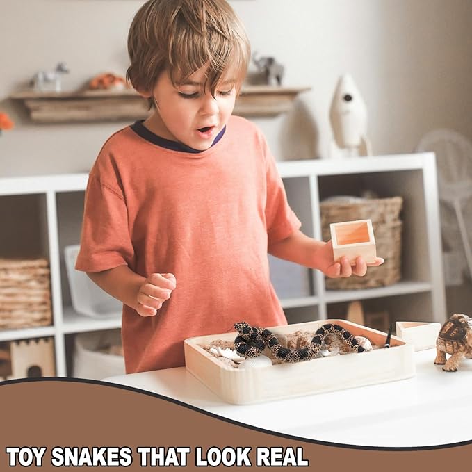Upitry Rubber Snakes Fake Snake Rattlesnake - Realistic Keep Birds Away - Prank Life Size Toy That Look Real - Garden Plastic Scare Birds