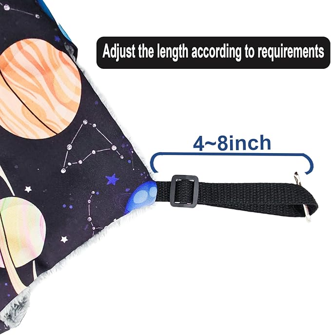 Straps are Adjustable 2Pcs Guineas Pig Rat Hammock Guinea Pig Hamster Ferret Hanging Hammock Guinea Pigs Accessories for Small Animals Chinchilla Parrot Sugar Glider Ferret Squirrel Dark Planet