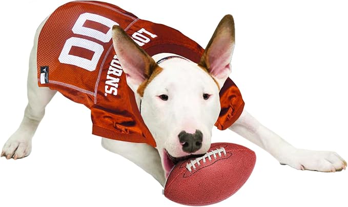 Pets First NCAA College Texas Longhorns Mesh Jersey for DOGS & CATS, Medium. Licensed Dog Jersey with your Favorite Football/Basketball College Team