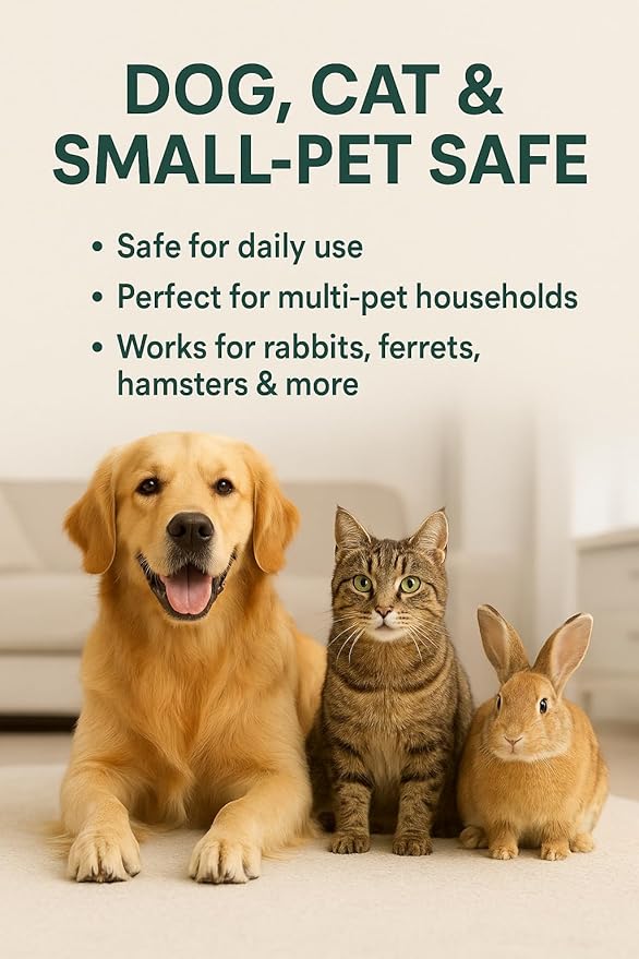 Pet Odor Eliminator Spray – Urine Odor Eliminator for Carpet, Couch & Litter Box –Pet Stain Remover and Strong Odor Eliminator – Safe for Dogs, Cats, Small Animals – Citrus Scent 8.45 Oz