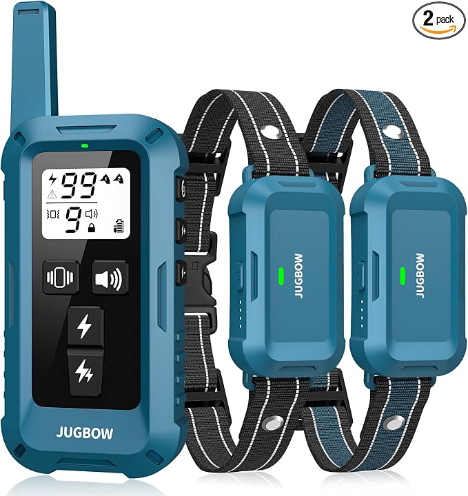 Dog Shock Collar 2 Dogs - 4200FT Dog Training Collars with Remote, IPX8 Waterproof E-Collar for Dogs Training Rechargeable e-Collars for Large Medium Small Dogs (10-120lbs)
