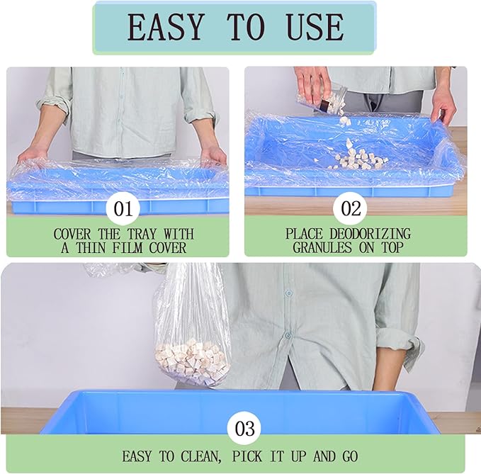 10pcs Clear Disposable Bird Cage Liners, Large Size 28x20in BirdCages Litter Box Plastic Film Cover, Pet Crate Tray Covers for Bird Parakeet Bunny Finches Ferret Chinchilla Small Animal (10)