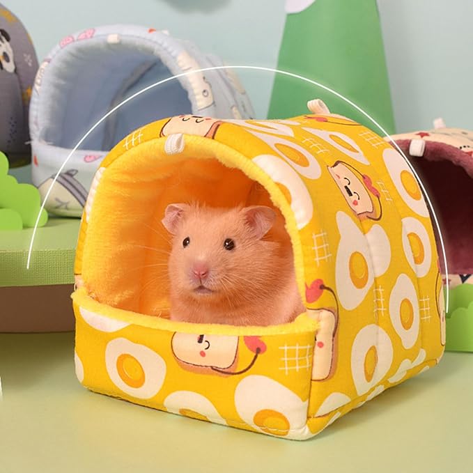 Pet Hammock Bed Habitat Decors Cage Hideouts Resting Mats Ferrets Play Winter Hideaways Pet Supplies Washable for Small Animals Hanging Bed for Small Pets