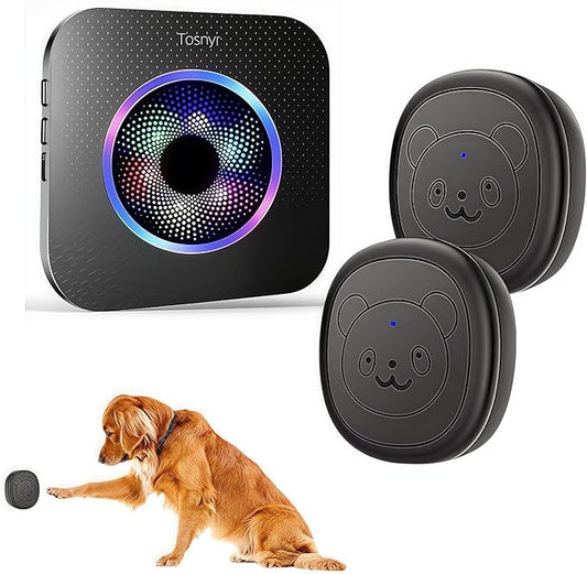 Colorful Doggy Door Bell Wireless, Potty Training Bells for Dogs and Dog Bells to Go Outside, Puppy Clicker with Adjustable Volume,Training Behavior Aid, Door Bell Wireless Essential