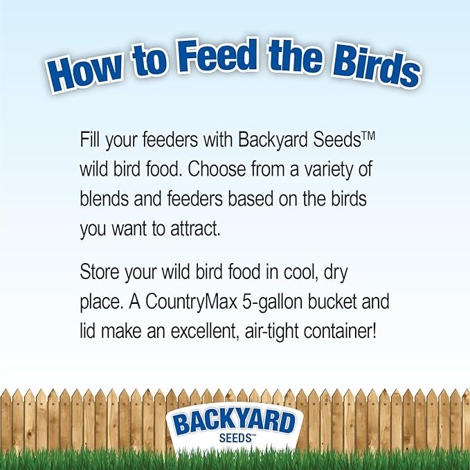 CountryMax Backyard Seeds Value Blend Economy Mix Wild Bird Seed 20 Pounds