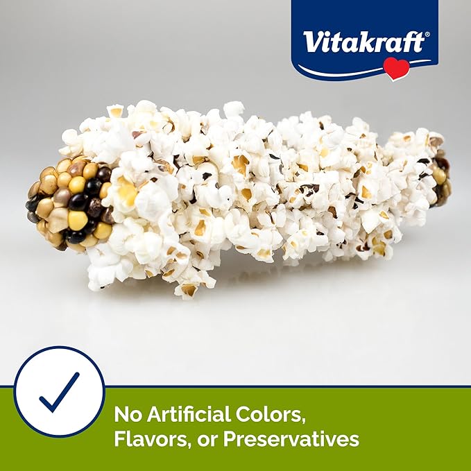 Vitakraft Mini-Pop Treat for Small Animals 6 oz – All-Natural Single-Ingredient Snack - Serve Popped or Unpopped – Enrichment, Chewing, Fun, Natural Teeth Wear – Rabbit, Hamster, Gerbil, Guinea Pig
