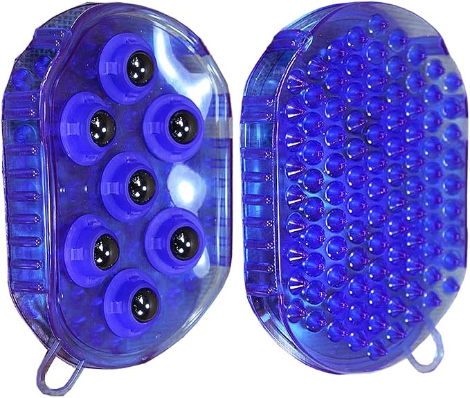 Tough-1 Rubber Jelly Massage Mitt Purple
