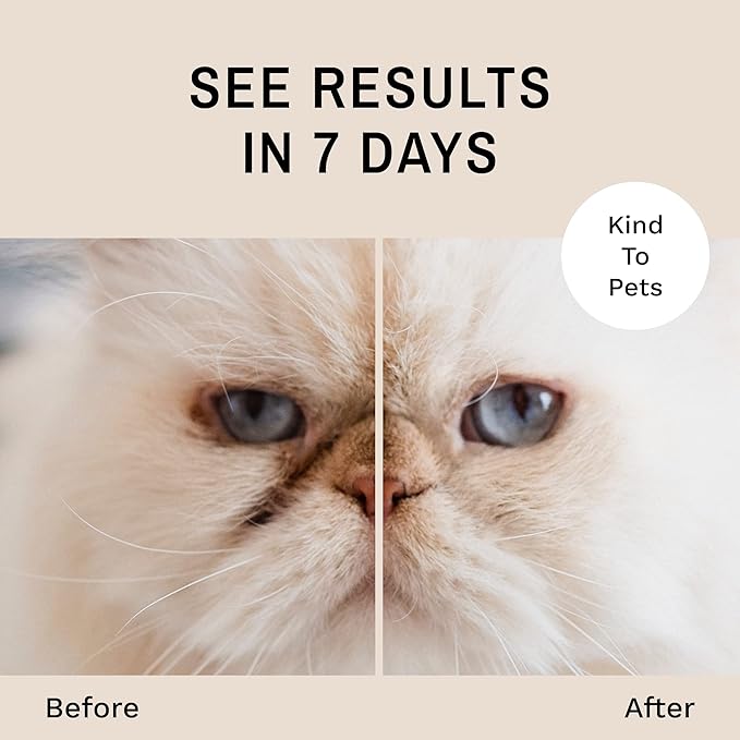 Eye Envy Tear Stain Remover Powder for Dogs and Cats. Natural, Safe Formula. Apply Around Eyes. Absorbs and Cleans Tears and Staining. Keeps Area Dry. Made in The USA. (1.4 oz)