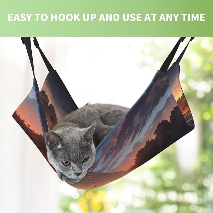 Illuminated Tent Large Pattern pet Hammock - Sleeping Hammock for Cats, Ferrets, Puppies, Rabbits, Small Animals