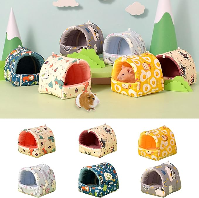 Pet Hammock Bed Habitat Decors Cage Hideouts Resting Mats Ferrets Play Winter Hideaways Pet Supplies Washable for Small Animals Hanging Bed for Small Pets