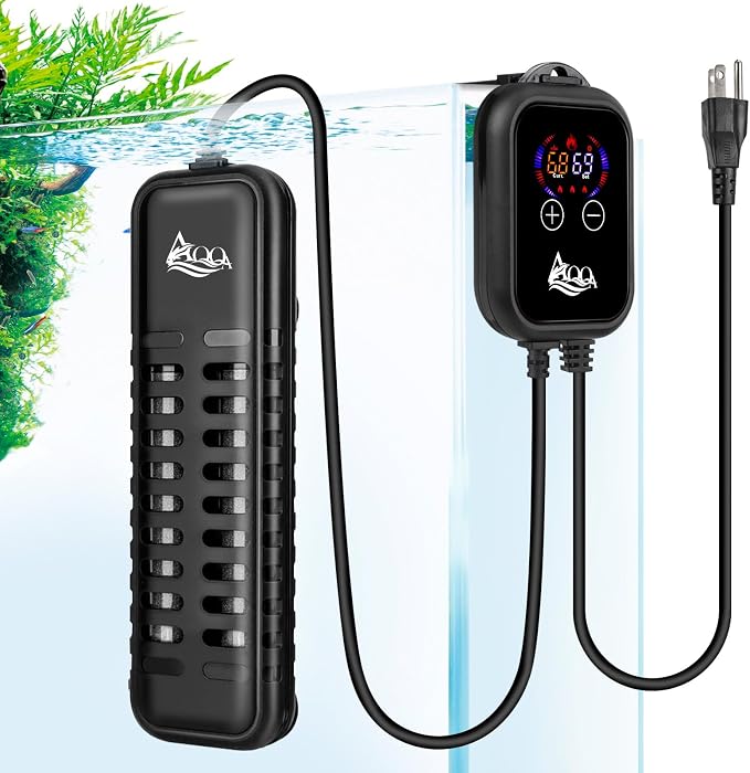 AQQA Aquarium Heater, 1000W Fish Tank Heater Submersible Betta Fish Heater for Aquarium Thermostat Pond Heater for Freshwater and Saltwater (1000W for 120-280 Gallon Tank)