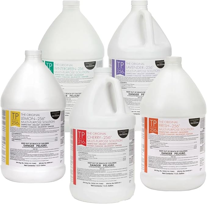 PUREPET 256 Kennel Cage and Surface Disinfectant The Original High Concentrate Vet Approved Cleanser (Lemon)