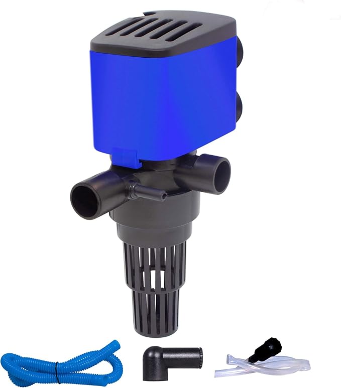 210 GPH Powerhead Submersible Pump - 3 in 1 Aquarium Fish Tank Pump with Oxygenation, Filtration & Water Cycling, 3.3 ft max lift, 15W - 5 Pack
