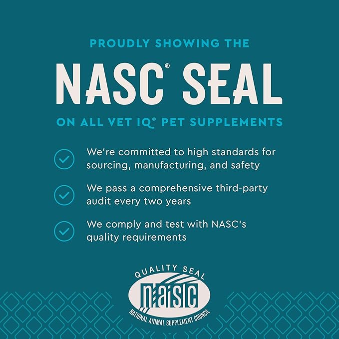 VetIQ Glucosamine Hip & Joint Supplement for Dogs, 90 Soft Chews, Joint Support Supplement with MSM and Krill, Dog Health Supplies Large & Small Breed, Chicken Flavored Chewables
