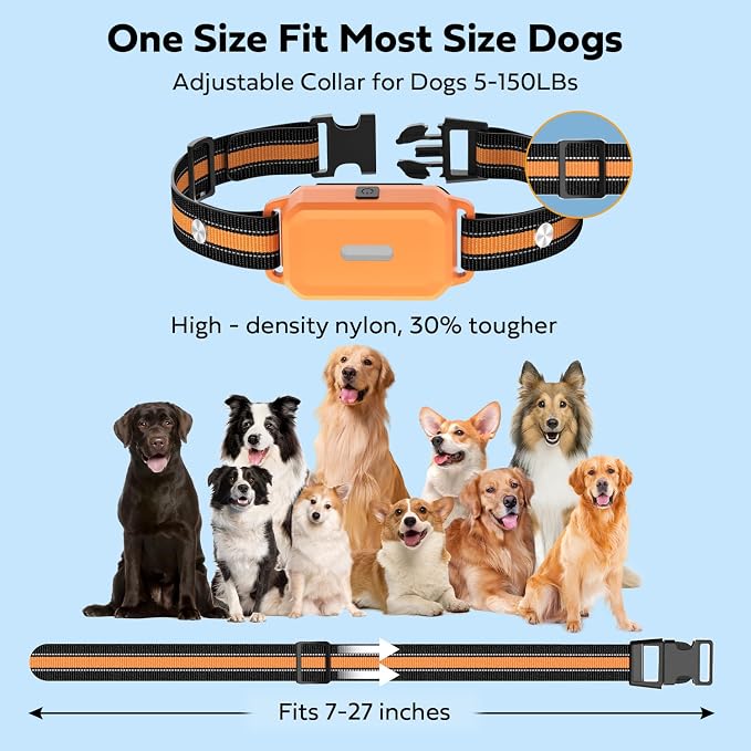 Dog Shock Collar with Light 2 Pack (5–150Lbs), 4400FT Waterproof 2 Dog Training Collar with Remote Control 5 Training Modes Rechargeable Electric Dog Collar, E Collars for Small Medium Large Dogs