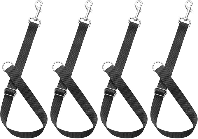 4Pcs Horse Bucket Strap Hangers Adjustable Nylon Straps Hanging Feed Tack for Hay Nets Water Buckets Horse Suppliers