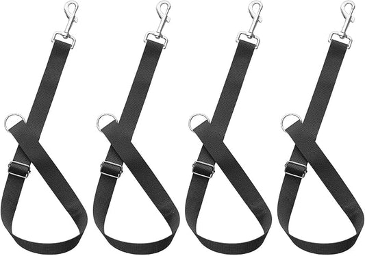 4Pcs Horse Bucket Strap Hangers Adjustable Nylon Straps Hanging Feed Tack for Hay Nets Water Buckets Horse Suppliers