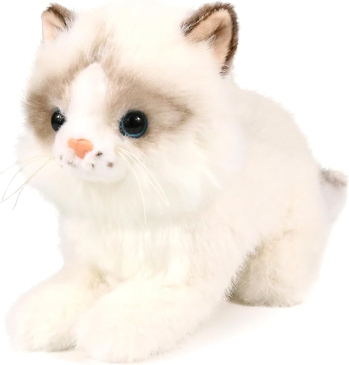 Ice King Bear Little Ragdoll Cat Stuffed Animal Kitten Plush Toy (Lying)