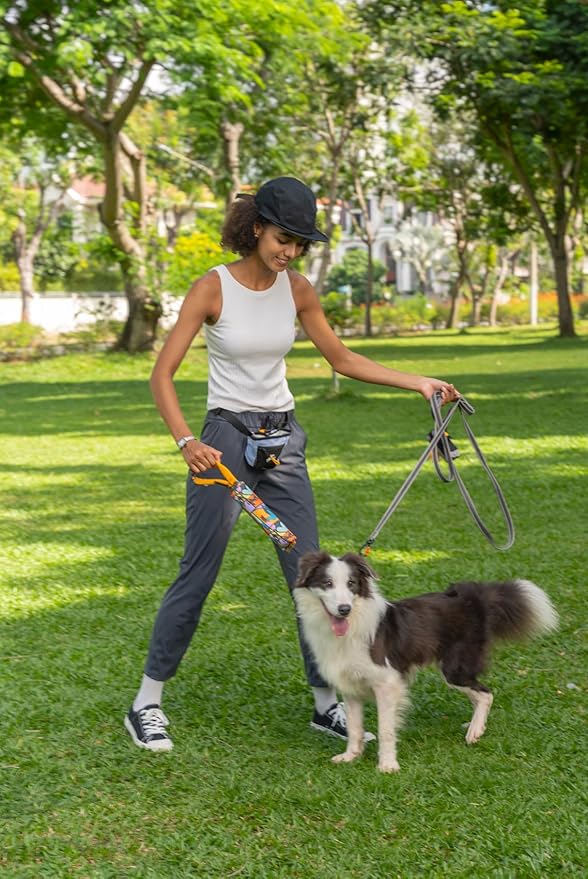 OllyDog Tugger | Durable Dog Tug Toy | Recycled | Tough Dog Bite Pillow | Handle | Interactive Pull Toy | Fetch & Training (Cloud9)