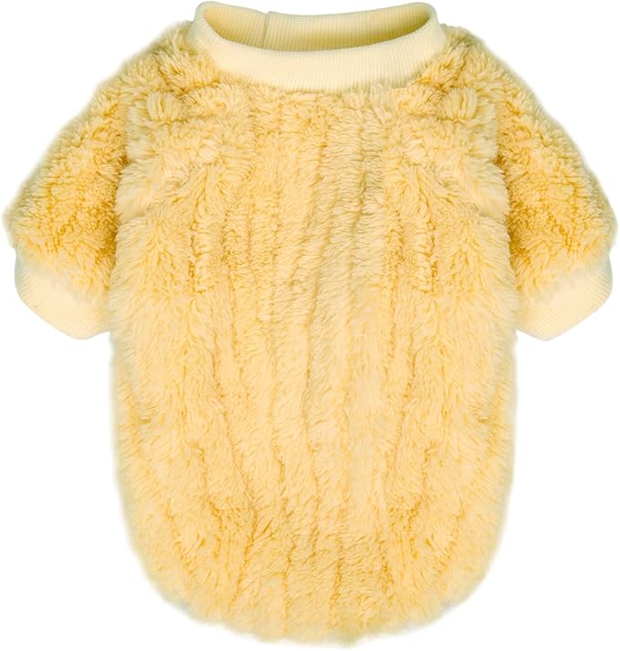 FabriCastle Dog Sweater, 3-Pack Dog Clothes & Coat, Pet Jacket for Small or Medium Dogs Boy or Girl, Soft and Warm Cat Sweaters Doggy Apparel Costumes Christmas (Lavender,Pink,Butter yellow, XX-Small)