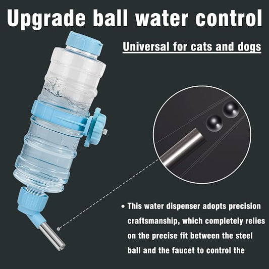 Dog Water Bottle for Crate Cage 34 oz/ 946ml BPA Free Pet Small Animal Auto Water Dispenser Feeding Leakproof Bottle for Dogs and Cats