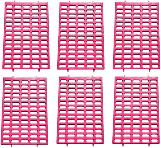 Saguaro Acres Rabbit Cage Resting Mat - Pack of 6 (Pink)
