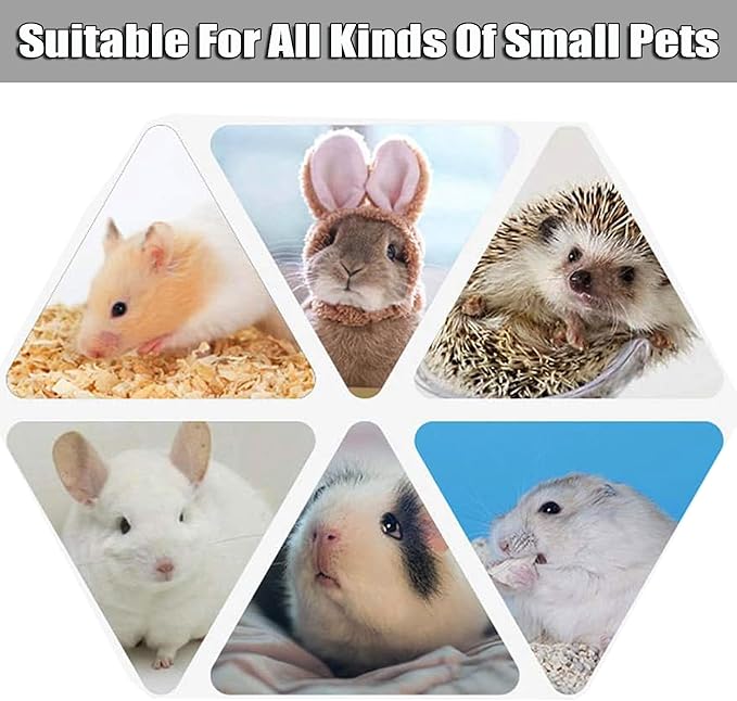 125ml Guinea Pig Water Bottle/Feeder for Hamsters/Hedgehogs/Gliders/Rabbit/mouses/Other Small Pets and Animals,Suitable for Cages, Boxes or Wall-Mounted (Pink, 125ml)