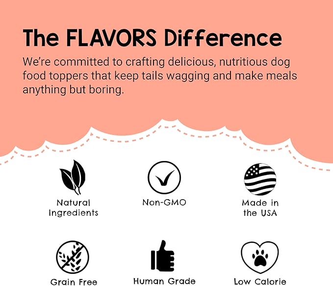 BEAUMONT BASICS Flavors Food Topper and Gravy for Dogs - Peanut Butter Recipe, 6.0 oz. - Human Grade, Grain Free - Perfect Kibble Seasoning and Treat Mix for Picky Dog or Puppy