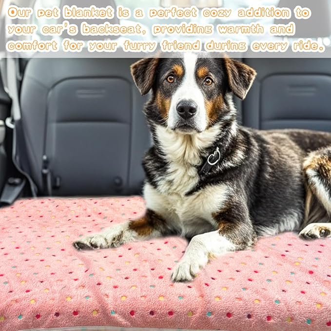 Dog Blankets for Medium Large Dogs Washable, 3 Pack Pet Blanket Washable 41" x 31", Fuzzy Soft Puppy Blanket Throw Cover for Kennel Crate Bed, Blanket for Dogs, Pet Blankets for Dog