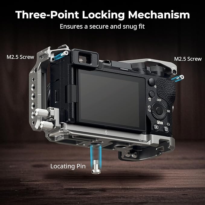 SmallRig Hawklock Quick Release Cage Kit for Sony Alpha 6700, with Multiple Mounting Interfaces and Built-in Quick Release Plate for Arca-Swiss Plate and NATO Rail, with Cable Clamp for HDMI - 5060