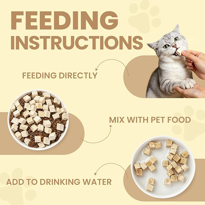 Freeze Dried Chicken,Freeze Dried Chicken Dog Treats Natural No Additives,Single Ingredient,High Protein,Suitable for All Ages Cats and Dogs,Dehydrated Suitable for Training