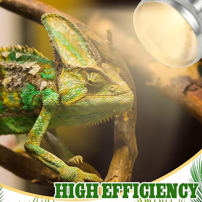 Retisee 4 Pack Basking Light for Reptiles 75 Watt Heat Lamp Bulbs 120V UVA Simulated Natural Sunlight Heating Lamp Bulb Basking Bulb for Bearded Dragon Turtle Chicken