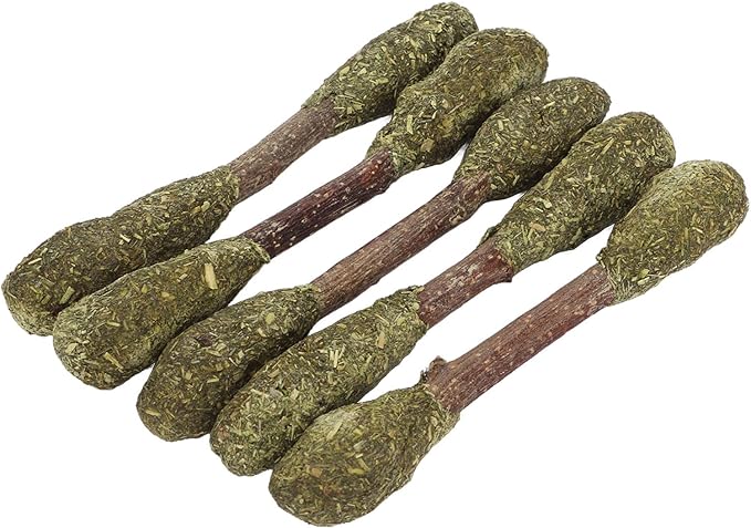 Rabbit Chew Sticks Teeth Cleaning Toy Alfalfa Grass Hamster Chew Toy Care for Small Animals