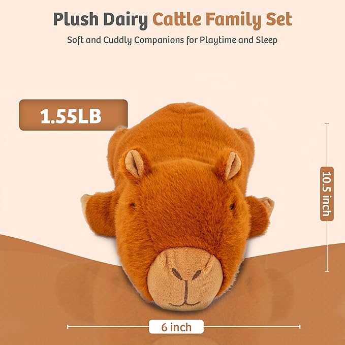 Marysun Microwavable Capybara Stuffed Animal - Weighted Stuffed Animal Plush, Heating Pad, Cozy Gift for Girls|Women|Kids|Elder People, 9.8in, 1.65lb