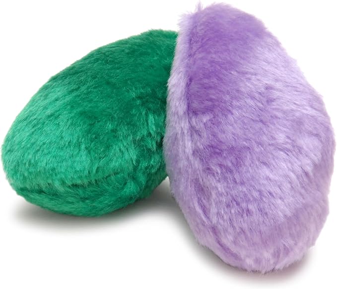 Jeffers Pet Little Dotz Plush Squeaky Dog Toy 2 Pack, 4.5" - Squishy Fleece Puppy Toy Set with Built-in Squeaker for Dogs, Small Pet Toys for Fetch, Chew, Snuggle, Interactive Play, Assorted Color