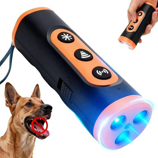 Dog Bark Deterrent Device, Upgraded Ultrasonic Anti Barking Device for Dogs, 35FT Range Auto Barkshield for Own & Neighbor's Dog, Safe & Effective No Barking Device for Dogs
